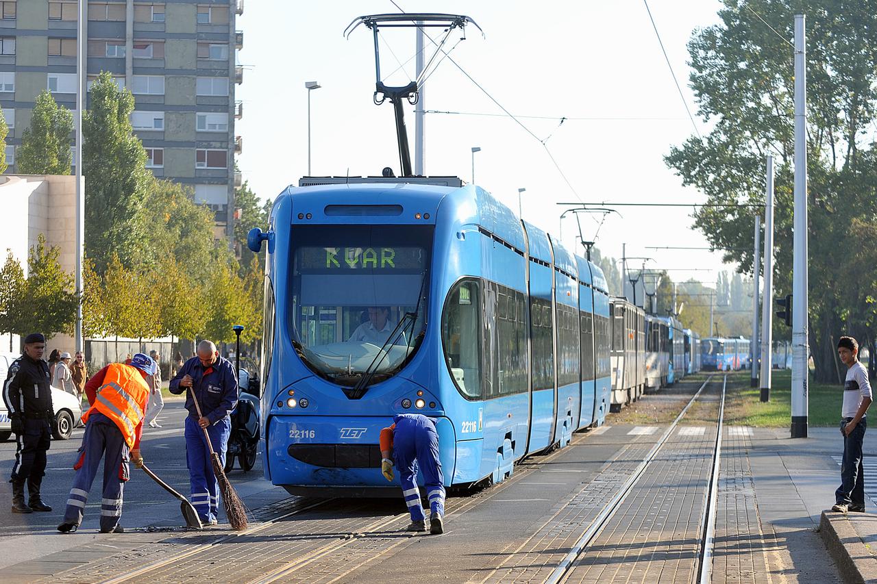 Ilustracija kvara tramvaja