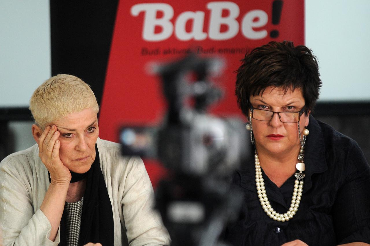 07.06.2013., Zagreb - Konferenciju za medije udruge BaBe na temu 