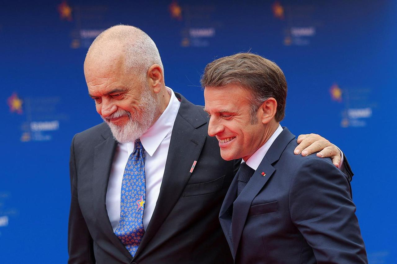 European Political Community Summit at Skanderbeg square in Tirana
