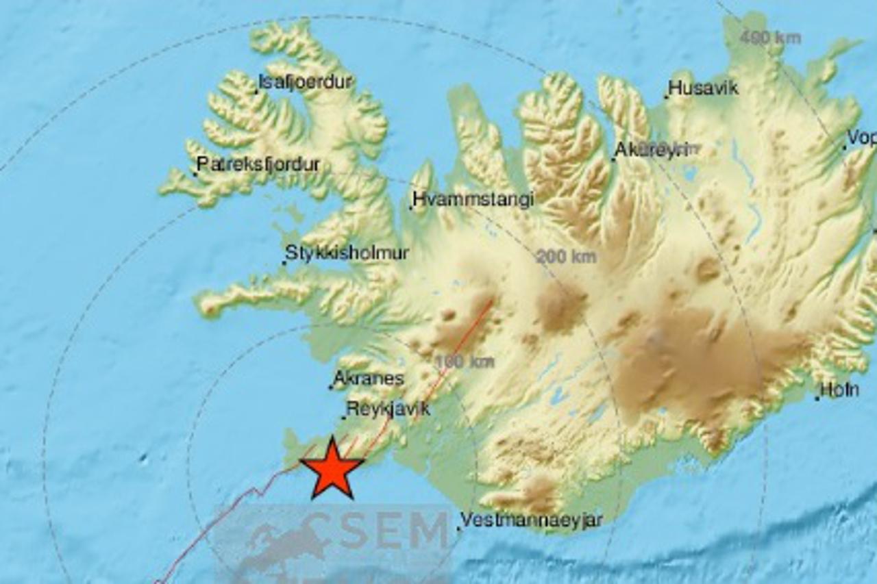 Potres na Islandu