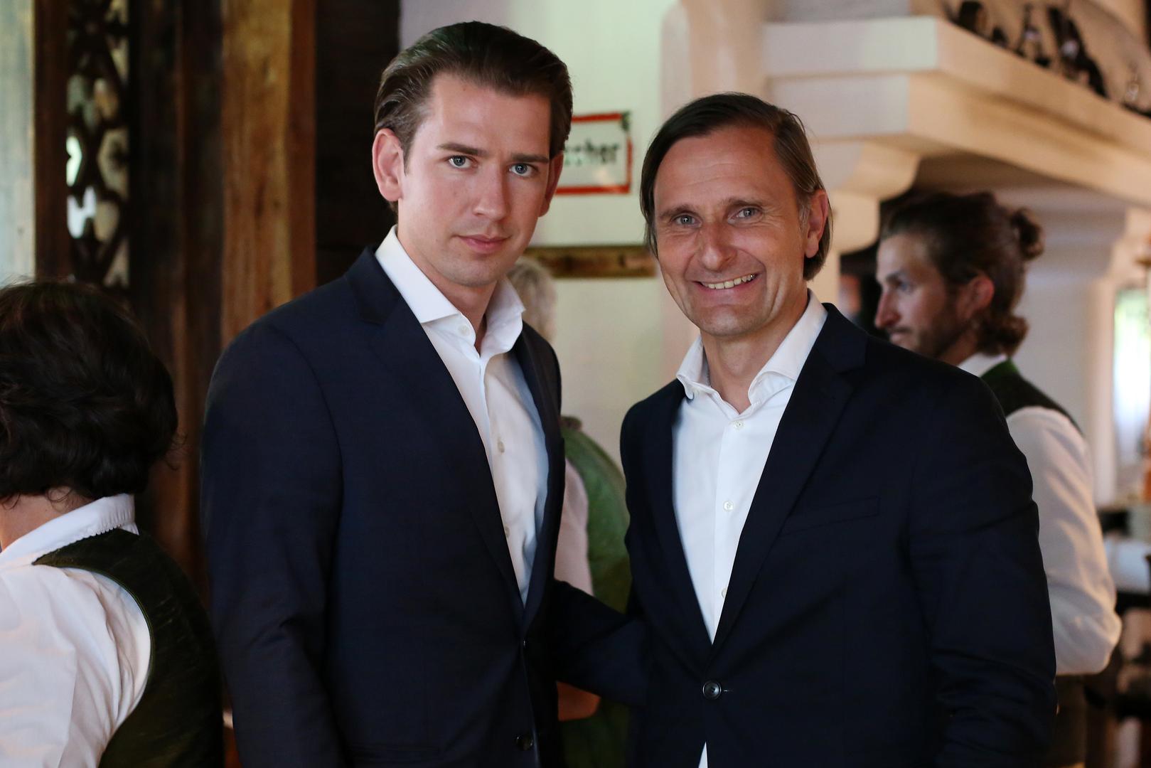 Kancelar Kurz s čelnikom iz Styrije Klausom Schweighoferom 