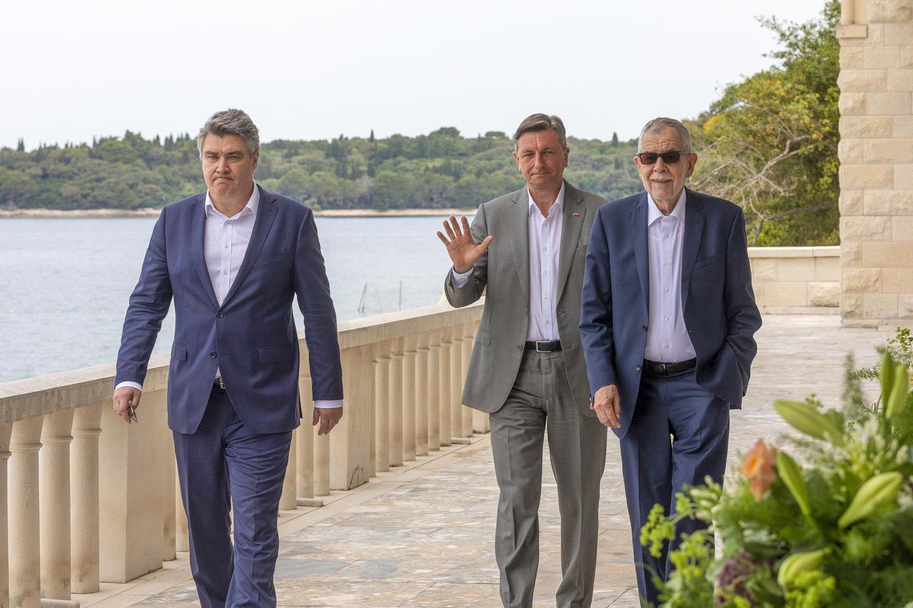Trilateralni sastanak Milanović, Pahor i Van der Bellen na Brijunima