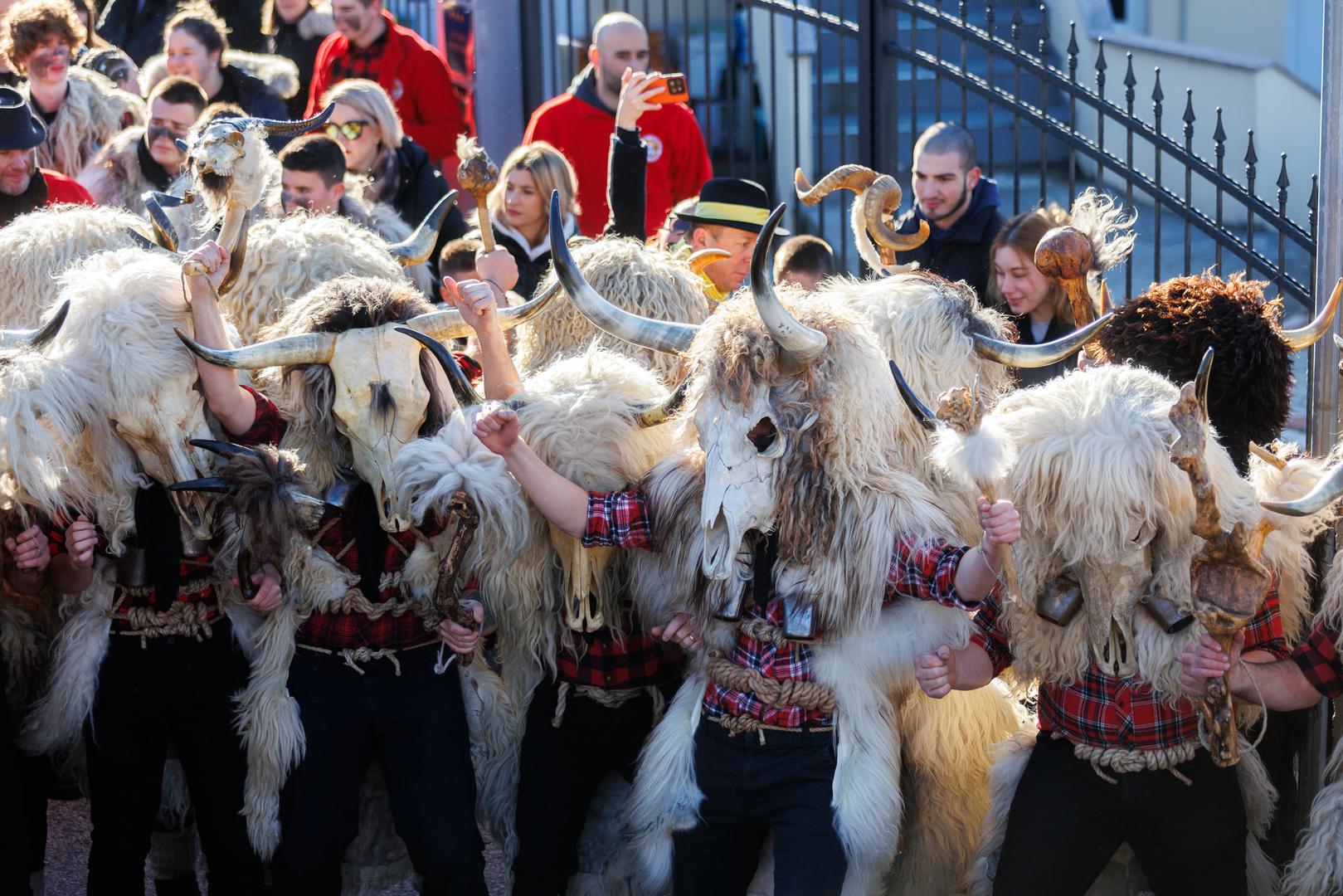 Tijekom bitke Turaka i hrvatskih vojnika, Hrvatima su u pomoć stigli seljaci - sa strašnim maskama na licima i zvonima na leđima, prestrašili su Turke i omogućili Hrvatima da slave. 

