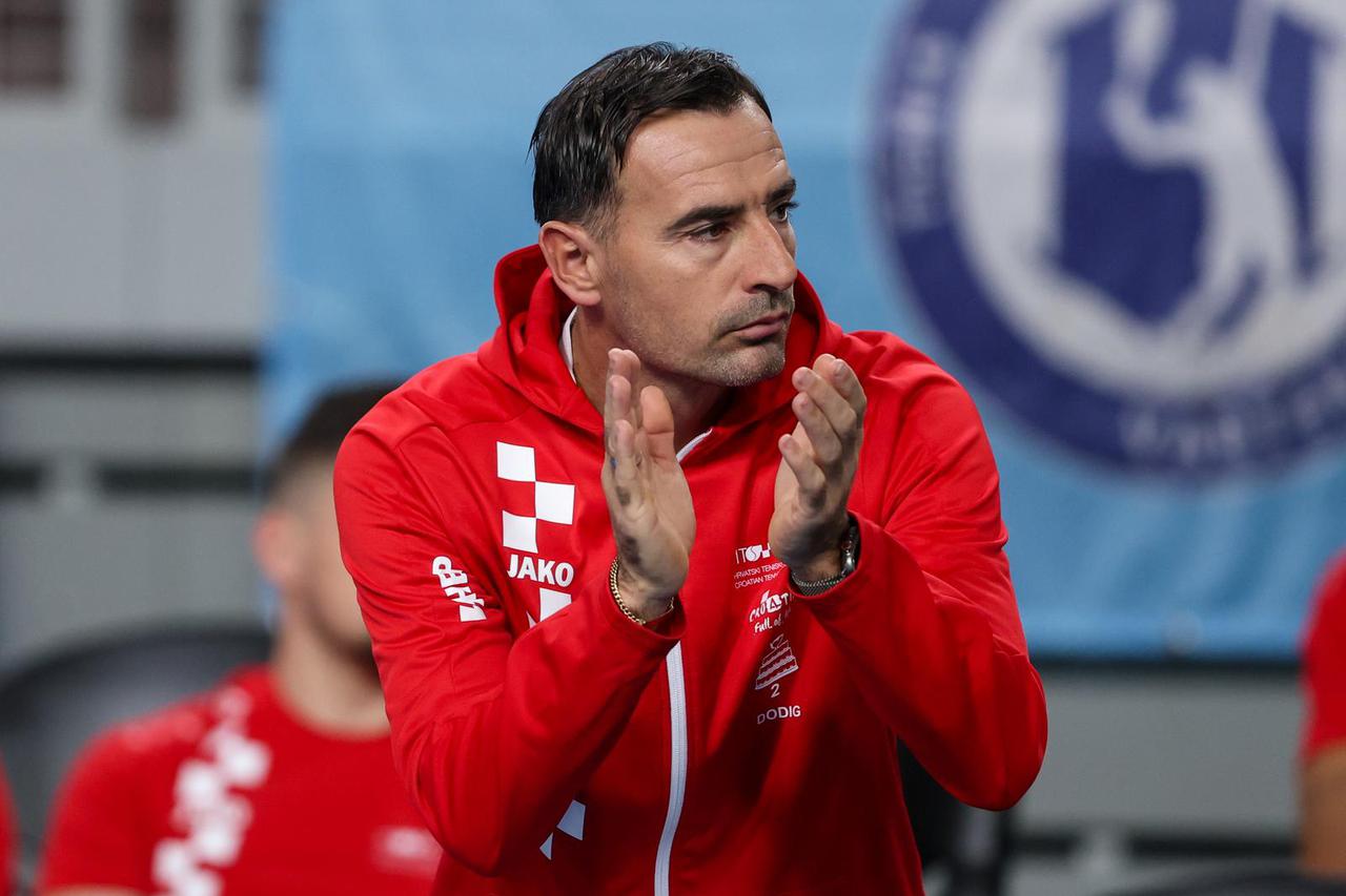 Varaždin: Prvi meč Davis Cupa između Hrvatske i Danske, Matej Dodig - Elmer Moeller