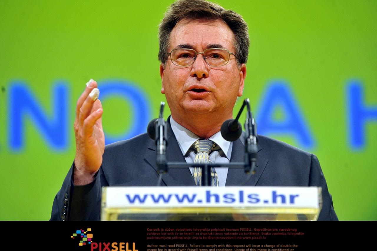 '20.11.2010., 16. programski sabor HSLS-a, KD Vatroslava Lisinskog, Zagreb, - U KD Vatroslava Lisinskog odrzan je 16. programski sabor HSLS-a. Bivsi predsjednik HSLS-a Drazen Budisa.  Photo: Goran Sta