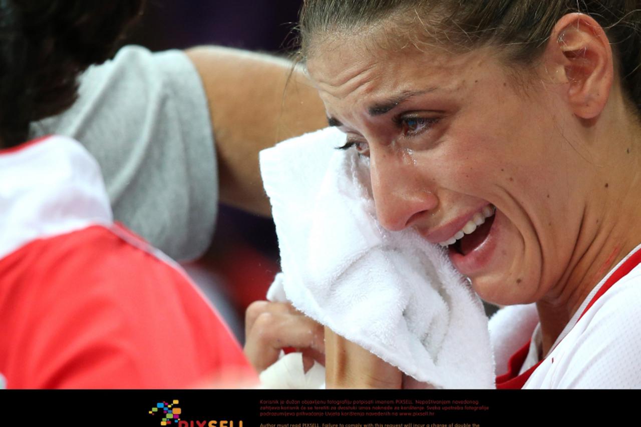 '07.08.2012., London, Engleska - Ljetne Olimpijske igre, rukomet, zene, cetvrtfinale, Spanjolska - Hrvatska. Andreja Penezic. Photo: Sanjin Strukic/PIXSELL'