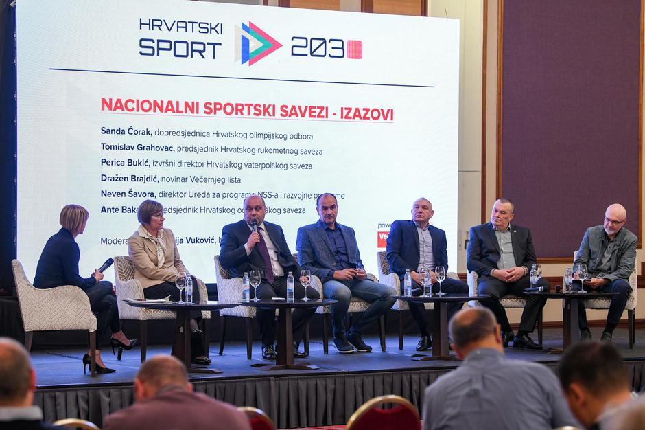 Zagreb: U hotelu Westin održana je konferencija "Hrvatski sport 2030." Panel: Nacionalni sportski savezi - izazovi | Autor : Josip Regovic/PIXSELL