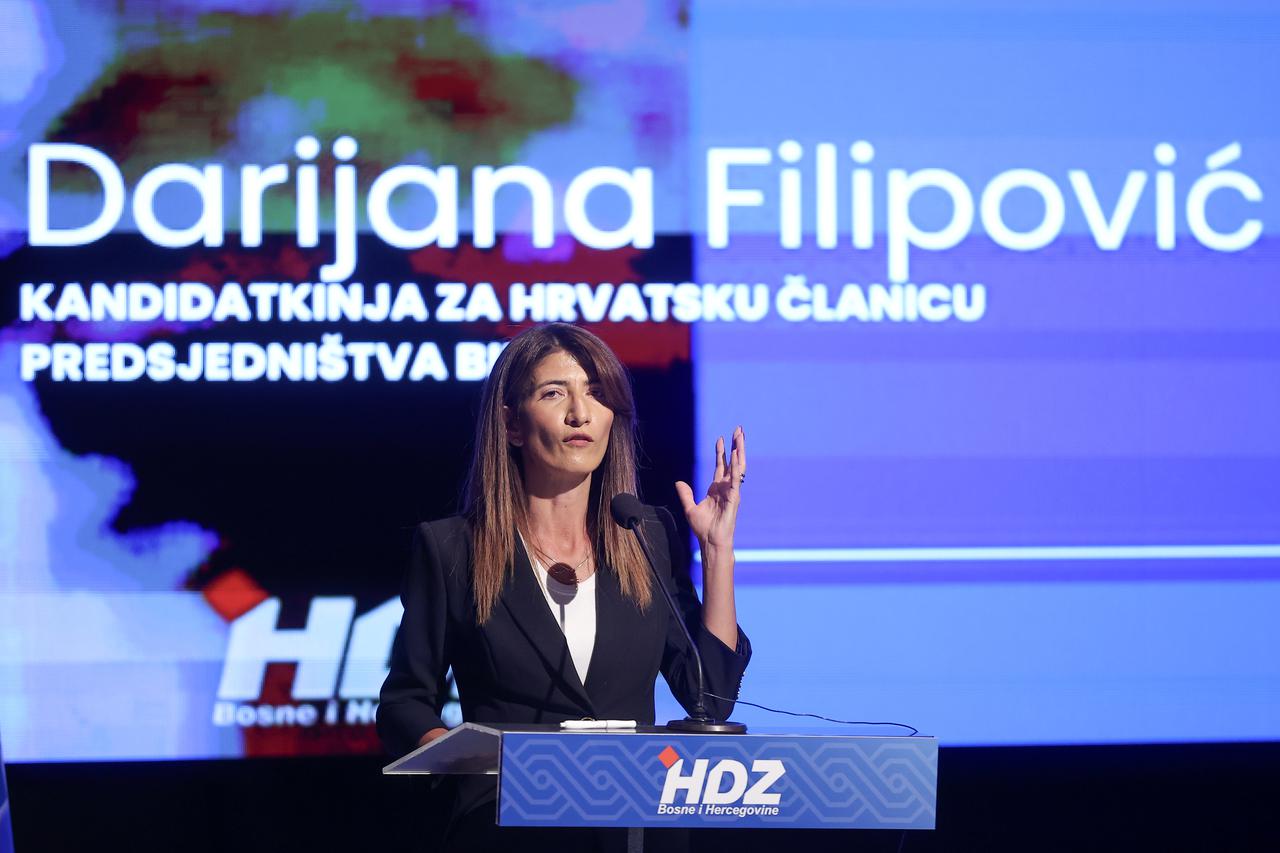Sarajevo: Predizborni skup HDZ-a BiH, Darijana Filipović kandidatkinja za članicu Predsjedništva BiH