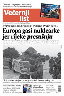 Večernji list naslovnica