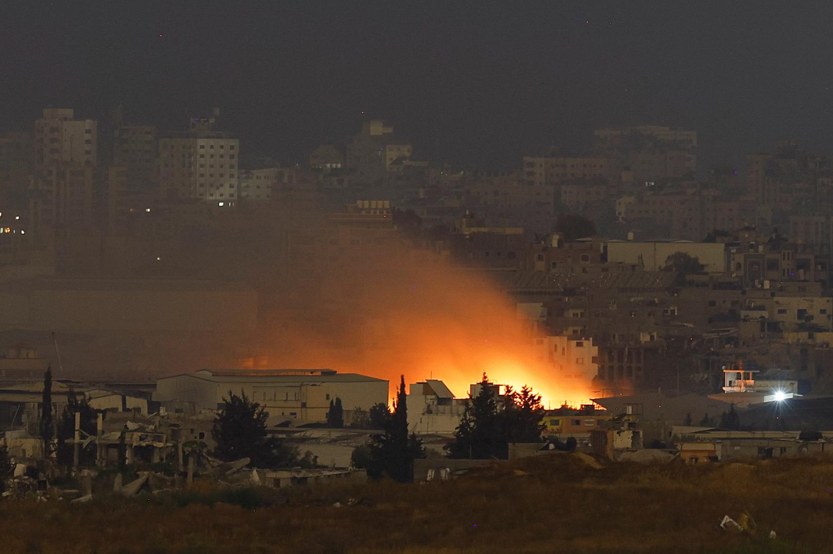 Smoke rises from a fire in Gaza, amid the ongoing conflict between Israel and the Palestinian Islamist group Hamas, near the Israel-Gaza border, as seen from Israel, May 26, 2024.REUTERS/Amir Cohen Photo: AMIR COHEN/REUTERS