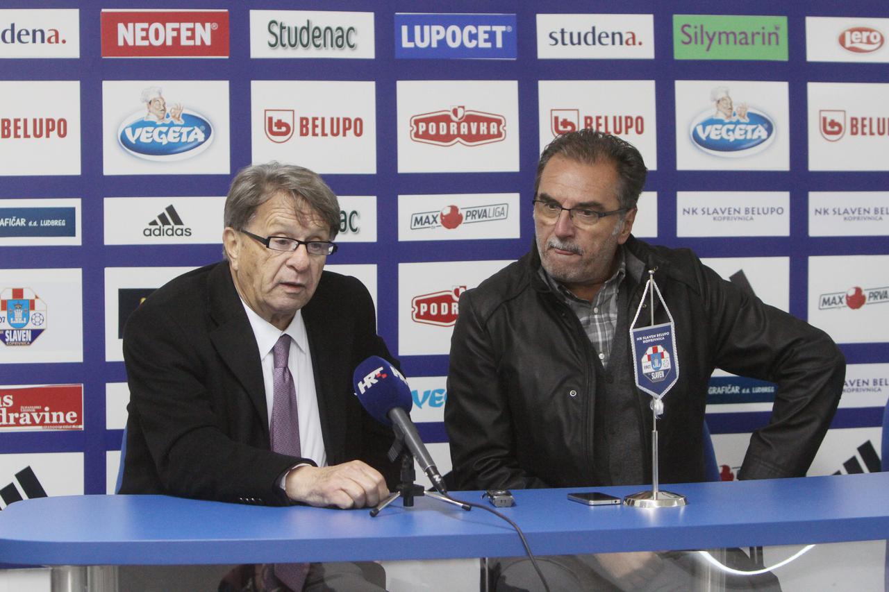 Koprivnica: Konferencija za medije nakon utakmice NK Slaven Belupo - NK Zadar