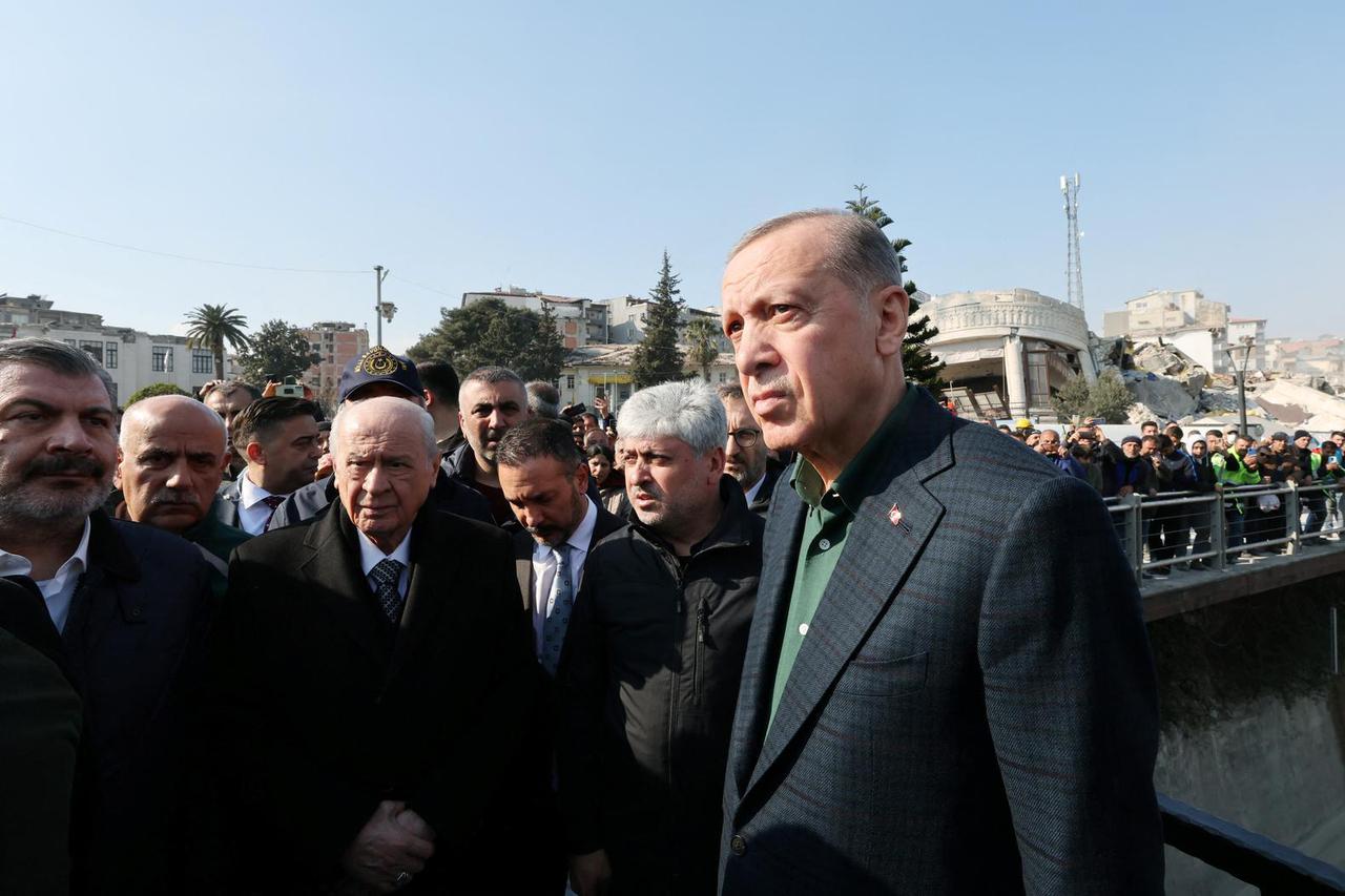 Turkish President Erdogan visits Hatay province in the aftermath of a deadly earthquake