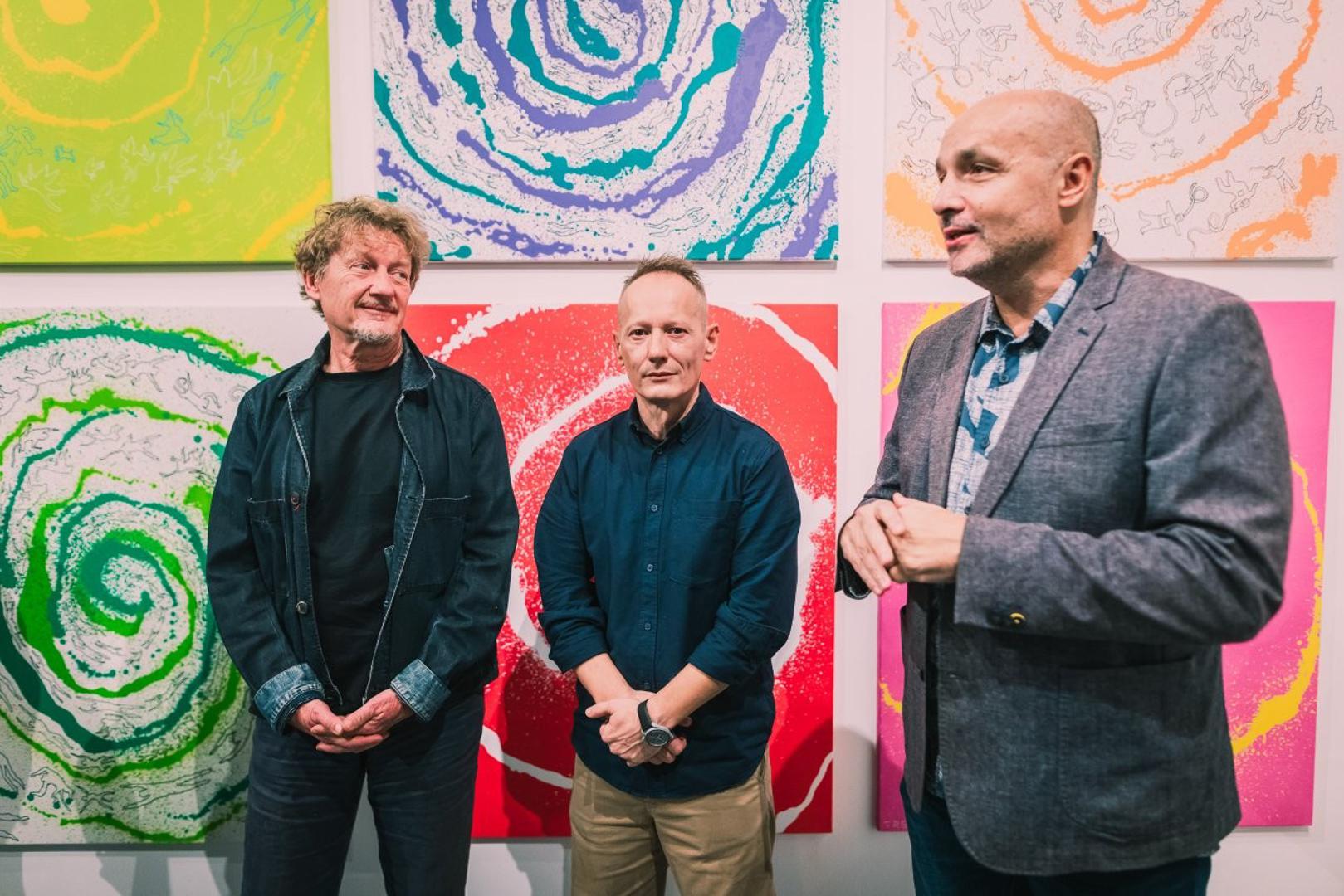 Izložbu su otvorili sam autor Milan Trenc, voditelj galerije Damir Kanaet i akademik i umjetnik Tomislav Buntak