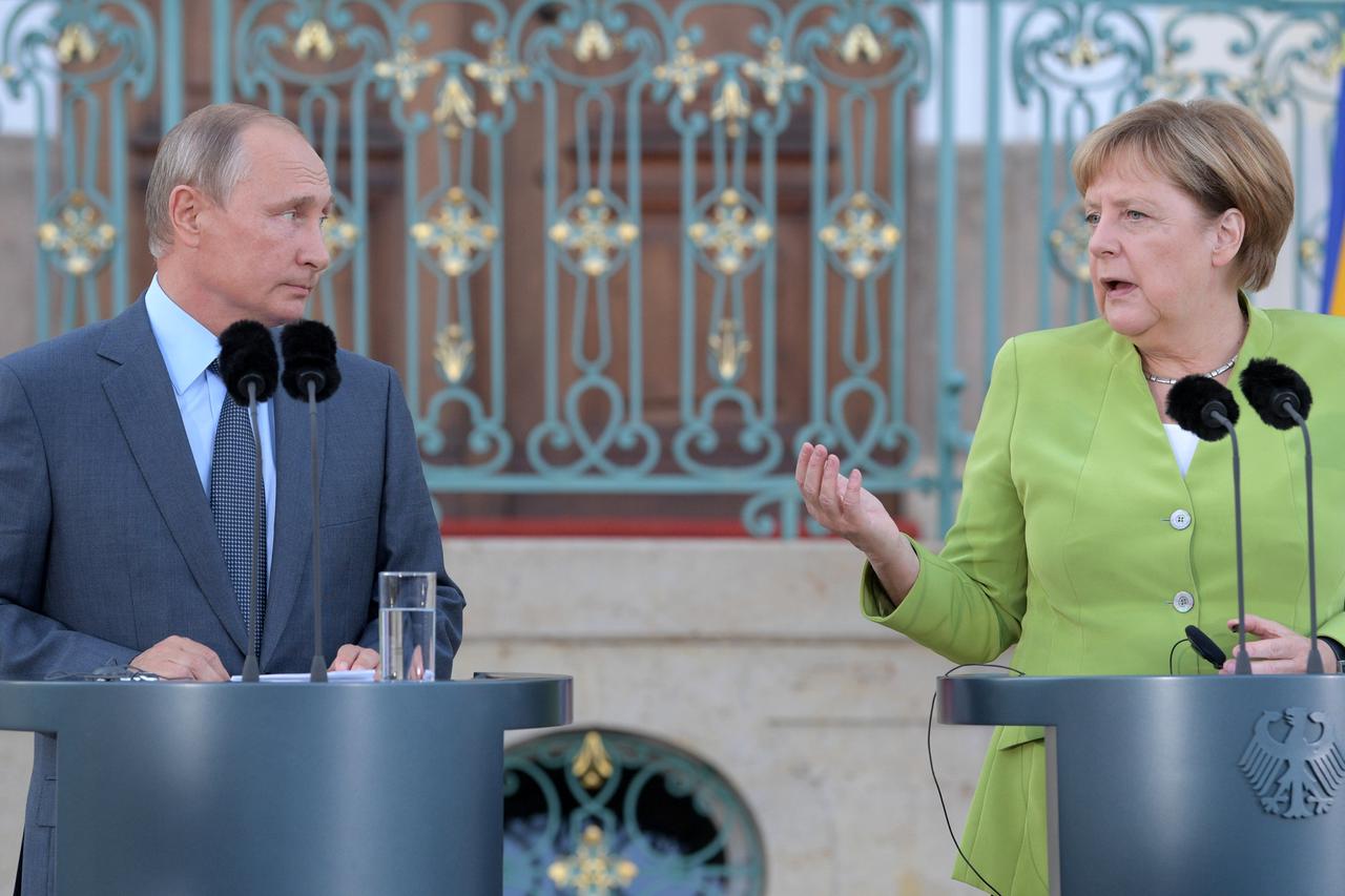 Angela Merkel i Vladimir Putin
