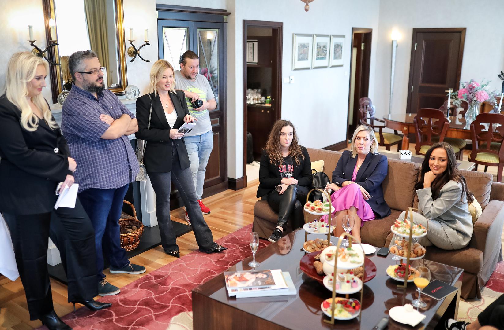 10.10.2023., Zagreb, Aleksandra Prijovic na druzenju s novinarima najavila je 5 koncert u zagrebackoj Areni cije su karte danas pustene u prodaju Photo: Emica Elvedji/PIXSELL