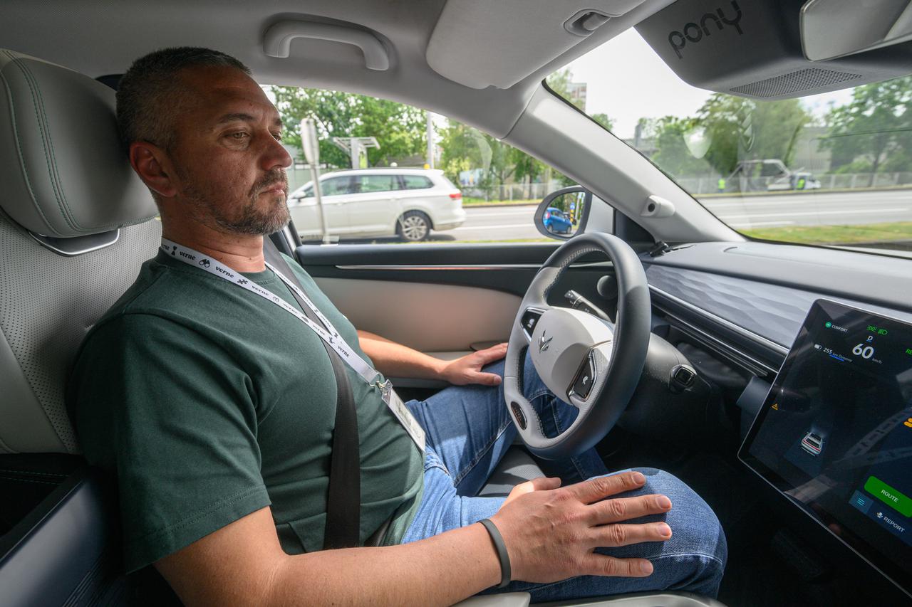 Zagreb: Vožnja robotaksijem hrvatske tvrtke Verne