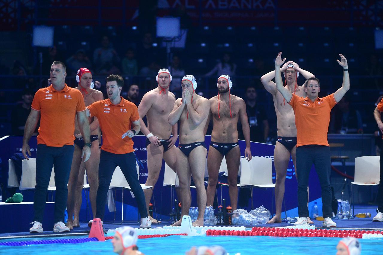 Beograd: 37. Europsko prvenstvo u vaterpolu, skupina C, Nizozemska - Srbija