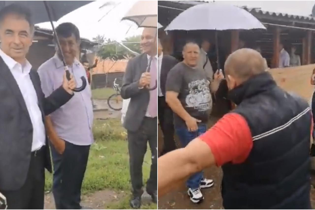 Sukob tijekom posjeta Pupovca i Kajtazija romskom naselju u Pribislavcu