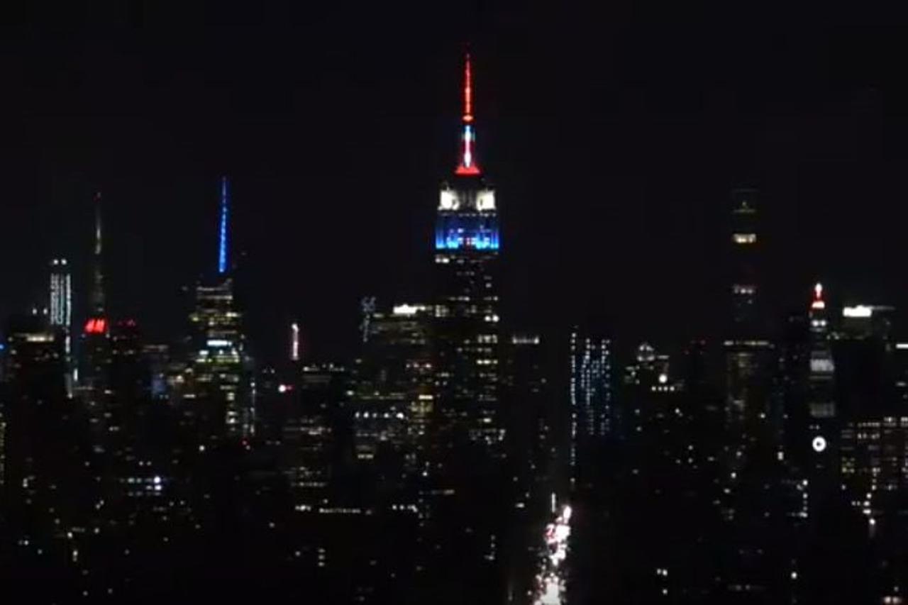 Empire State Building hrvatska trobojnica