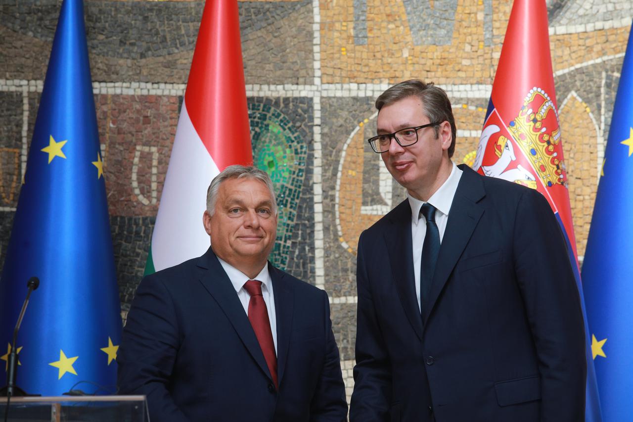Beograd: Aleksandar Vučić i premijer Mađarske Viktor Orban održali konferenciju za medije 