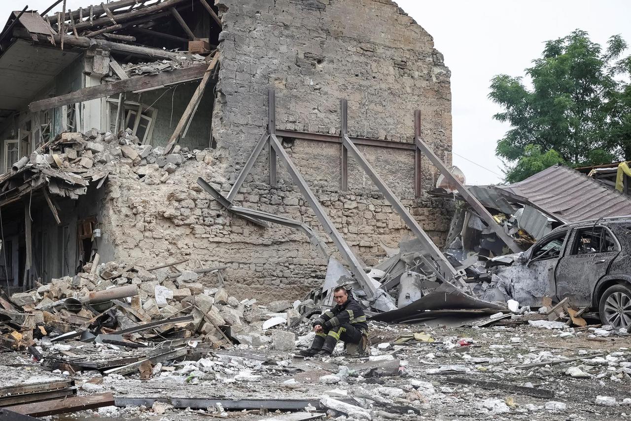 Russian missile attack in Odesa