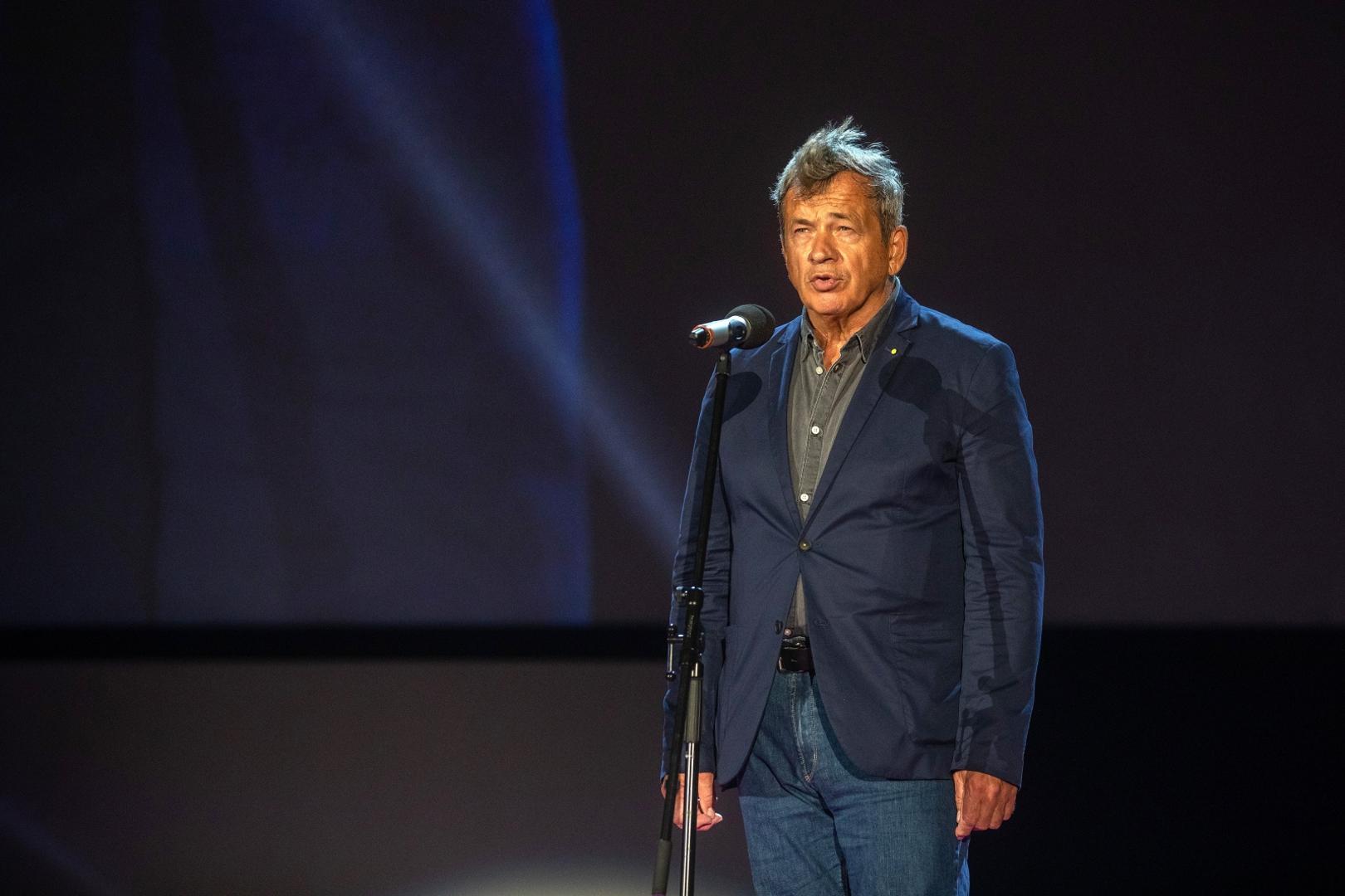 29.08.2020.., Pula - U Areni otvoren Pula film festival prvi put u novom terminu, bez vatrometa i uz postivanje epidemioloskih mjera. Festival je otvorenim proglasio Zdravko Zima, izaslanik predsjednika Republike Hrvatske.  Na fotografiji Zdravko Zima, izaslanik predsjednika Republike Hrvatske.Photo: Srecko Niketic/PIXSELL
