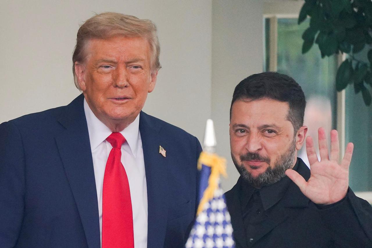 U.S. President Trump meets with Ukrainian President Zelenskiy and European leaders, in Washington, D.C.