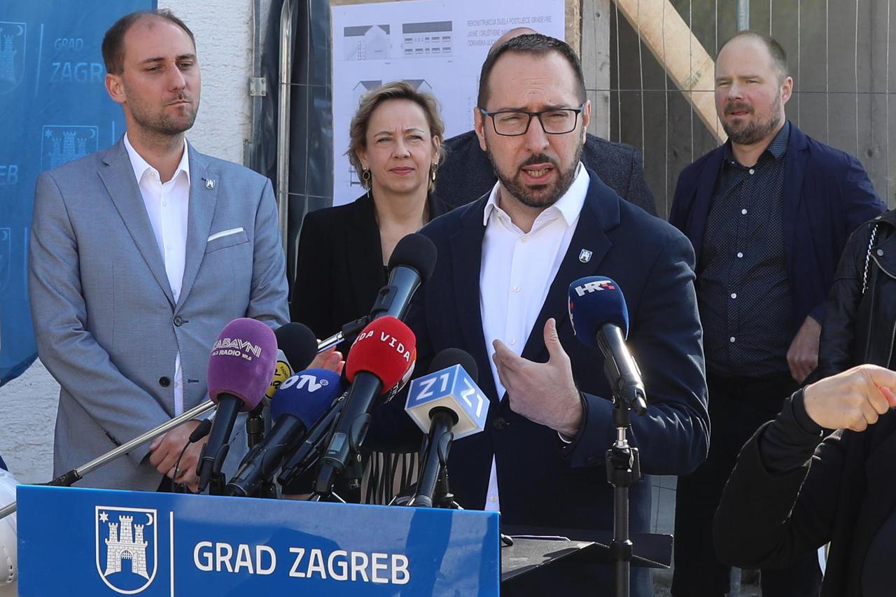 Zagreb: Gradonačelnik Tomislav Tomašević obišao radove na rekonstrukciji objekta za potrebe ambulante Doma zdravlja Zagreb