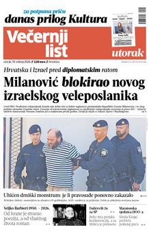 Večernji list naslovnica