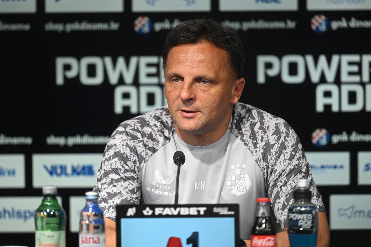 Zagreb: Konferencija za medije GNK Dinamo uoci prve utakmice 3. kola kvalifikacija UEFA Lige prvaka
