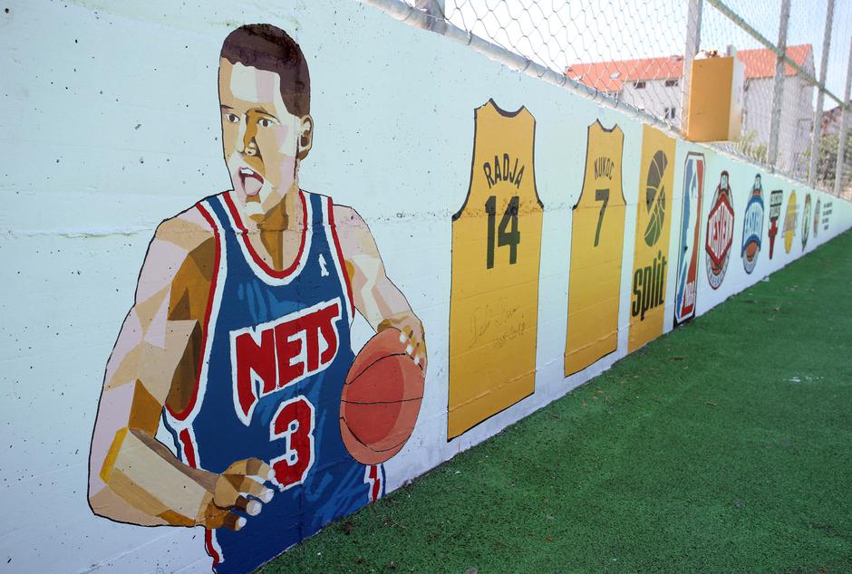 Split: Petrovićev portret krasi igralište na Mejašima