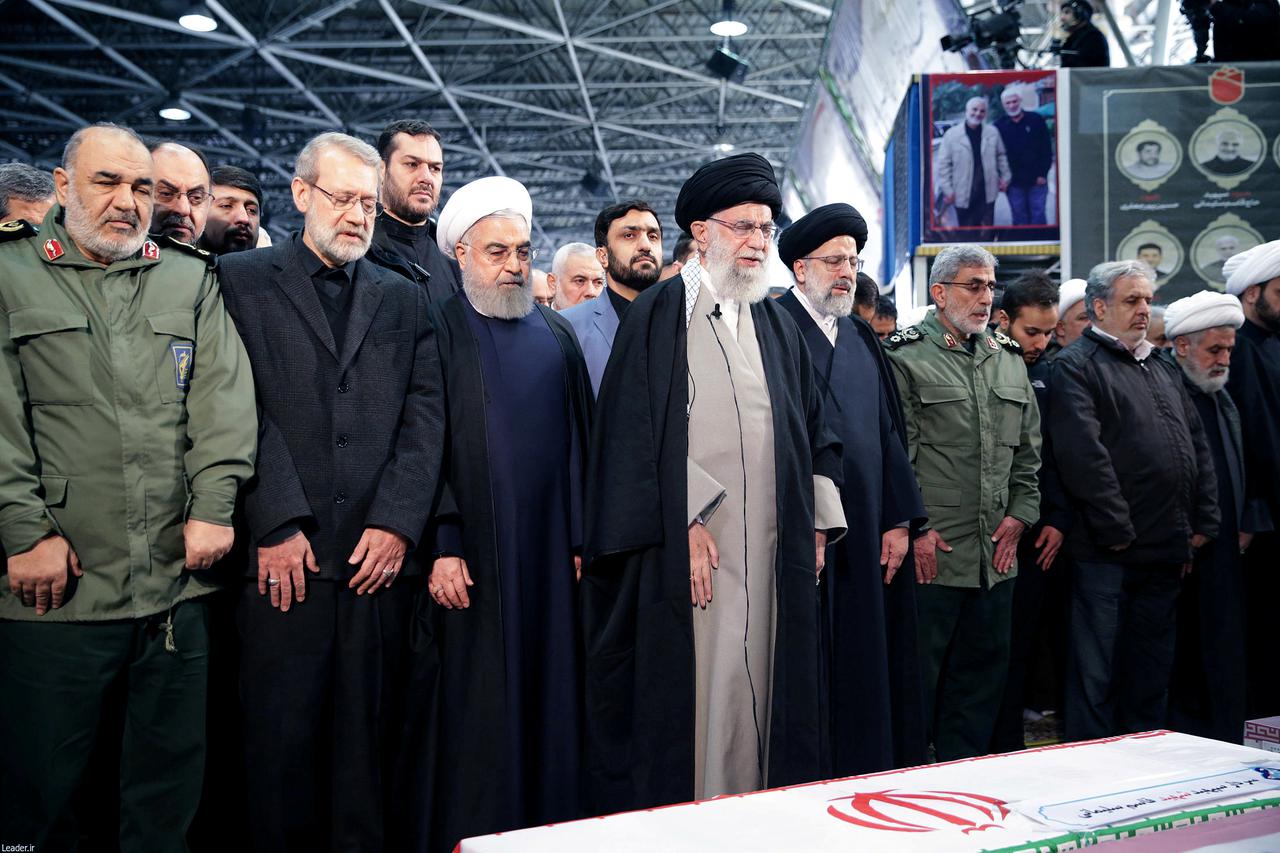Iranski dužnosnici na pogrebu Soleimanija