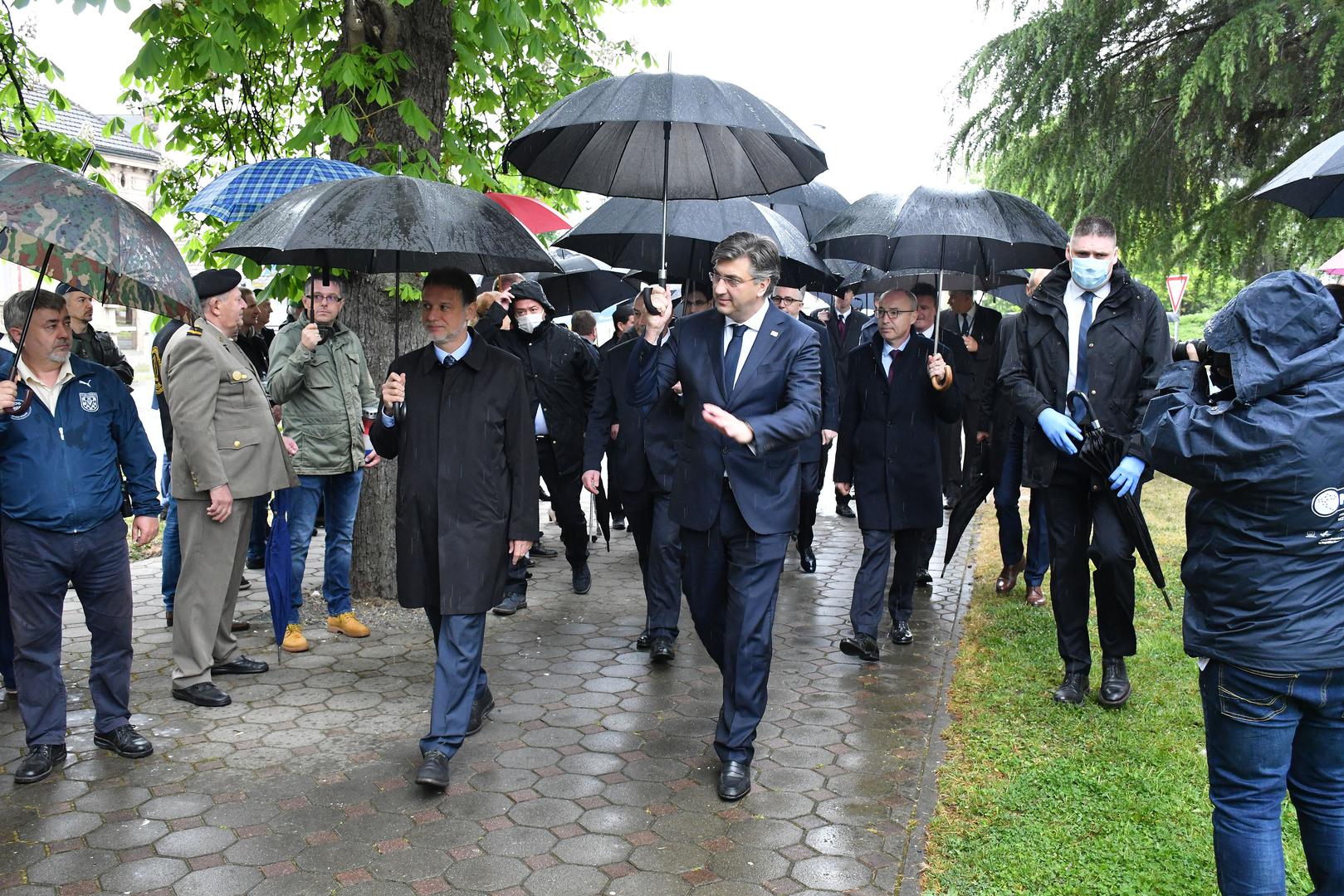 01.05.2020. Okucani  - Obiljezavanje 25. obljetnice vojno redarstvene operacije Bljesak. Andrej Plenkovic, Gordan Jandrokovic Photo: Ivica Galovic/ PIXSELL