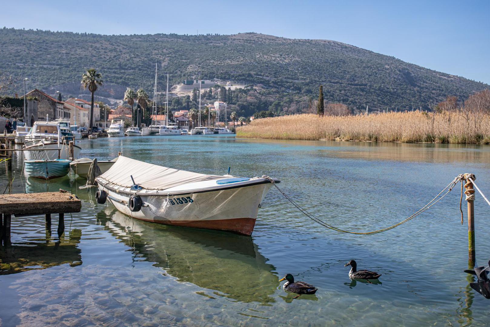 Izvor joj se nalazi oko 5 kilometara od Dubrovnika, u mjestu Komolcu, podno stijene poznatije kao Golubov kamen