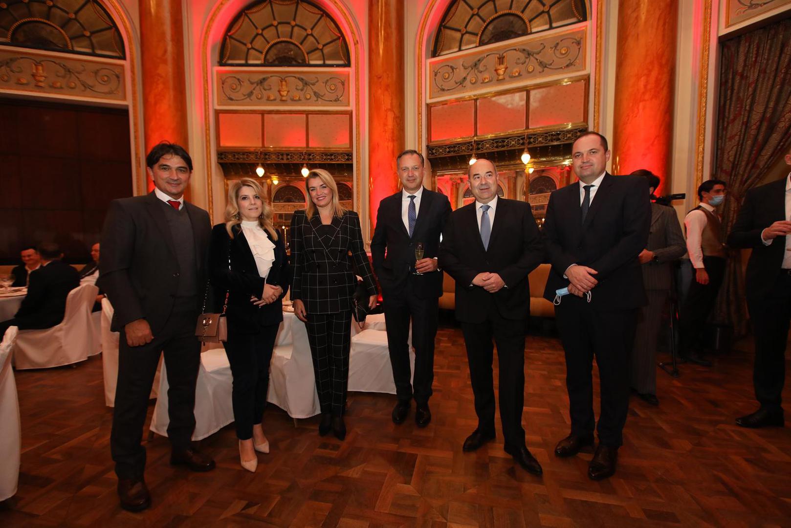 14.12.2021 Zagreb-  U hotelu Esplanade odrzano je proglasenje gospodarstvenika i gospodarskog dogadjaja 2021. godine u izboru Vecernjeg lista. Zlatko Dalic, Nikolina Brnjac, Frane Barbaric