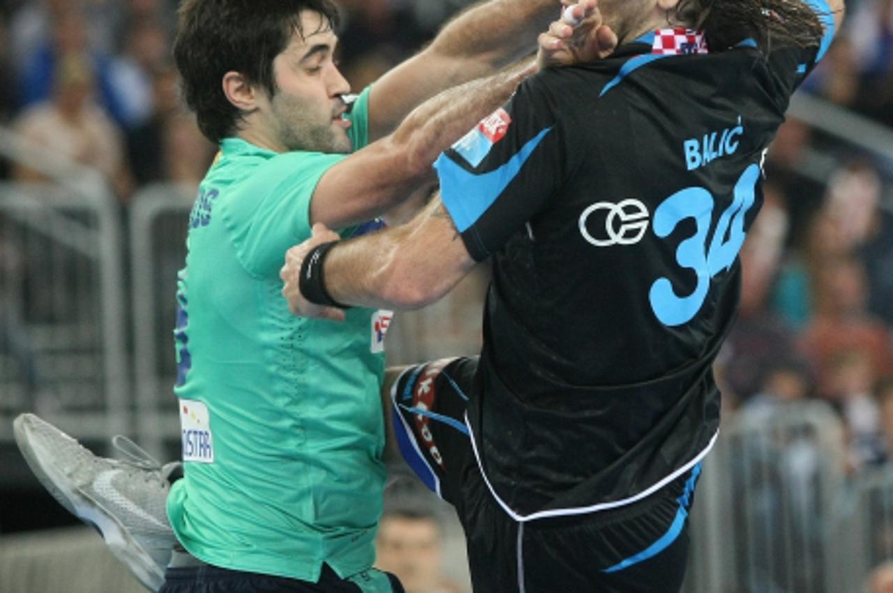 '22.10.2011., Arena Zagreb, Zagreb - Rukometna Liga prvaka, 4. kolo, RK Croatia Osiguranje Zagreb - FC Barcelona Intersport. Utakmica se igra u spomen na Iztoka Puca, a dio novca od prodanih ulaznica 