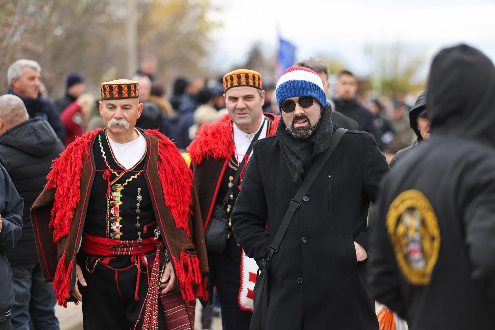 18.11.2025. Skabrnja -  Povodom obiljezavanja Dana sjecanja na zrtve Domovinskog rata i Dana sjecanja na zrtvu Vukovara i Skabrnje, izaslanici Predsjednika Republike i izaslanstvo Vlade  sudjelovali su na  programu obiljezavanja 34. obljetnice stradanja Skabrnje. Photo: Sime Zelic/PIXSELL