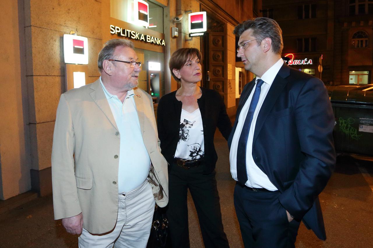 Vladimir Šeks, Martina Dalić i Andrej Plenković