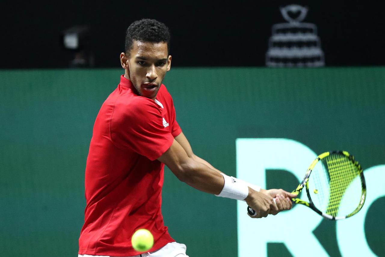 Malaga: Polufinale David Cupa, Lorenzo Musetti - Felix Auger-Aliassime