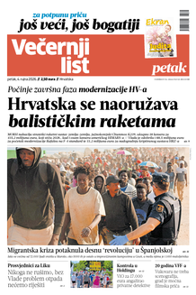 Večernji list naslovnica