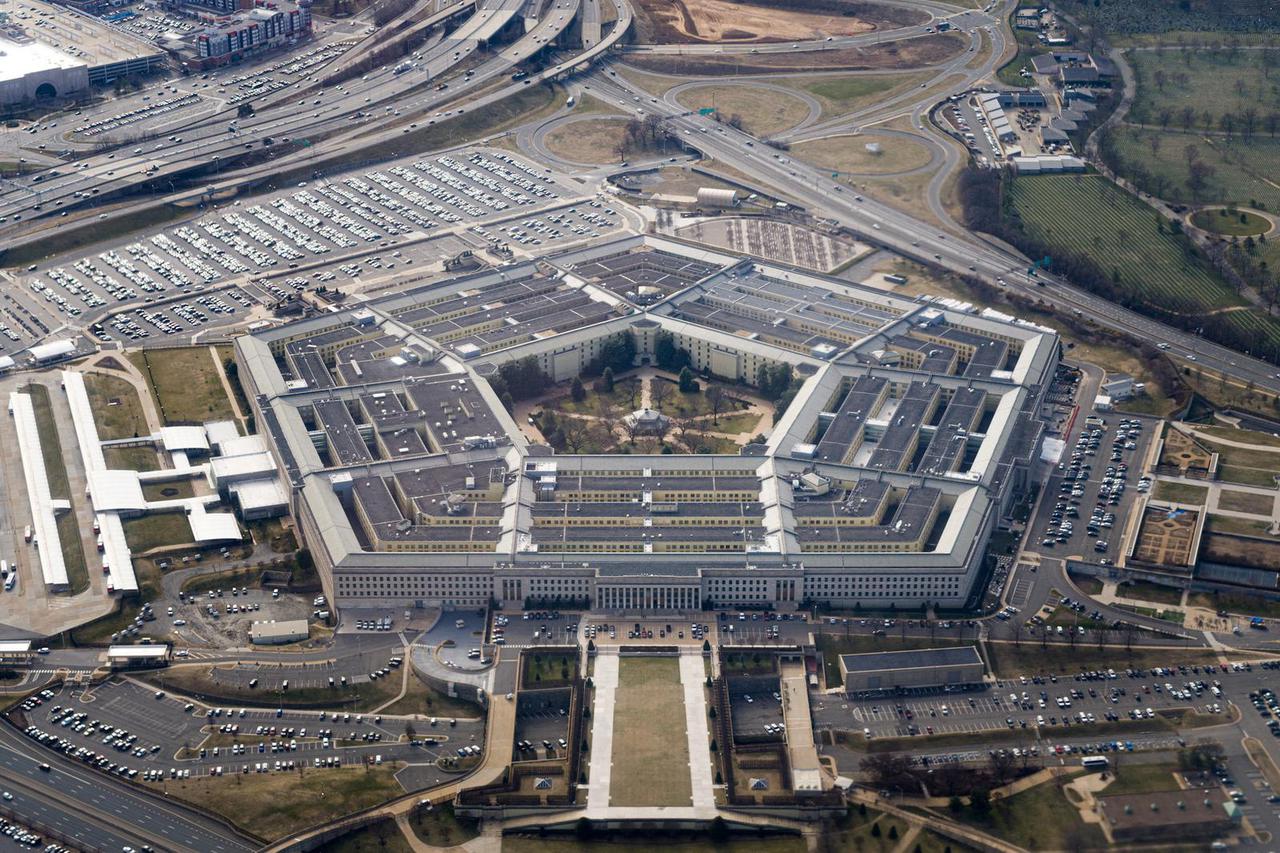 FILE PHOTO: Aerial view of the Pentagon is seen in Washington