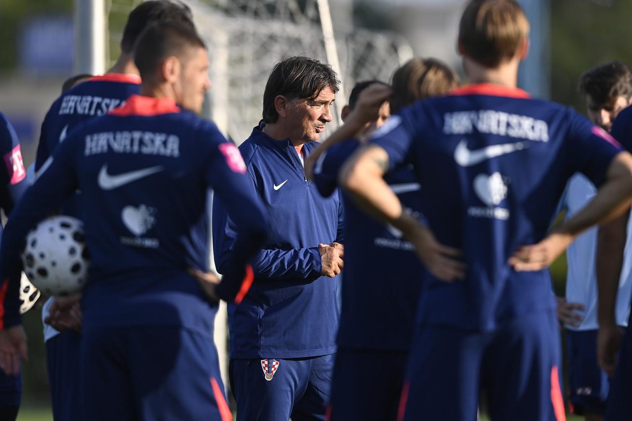 Zagreb: Trening nogometaša hrvatske nogometne reprezetacije