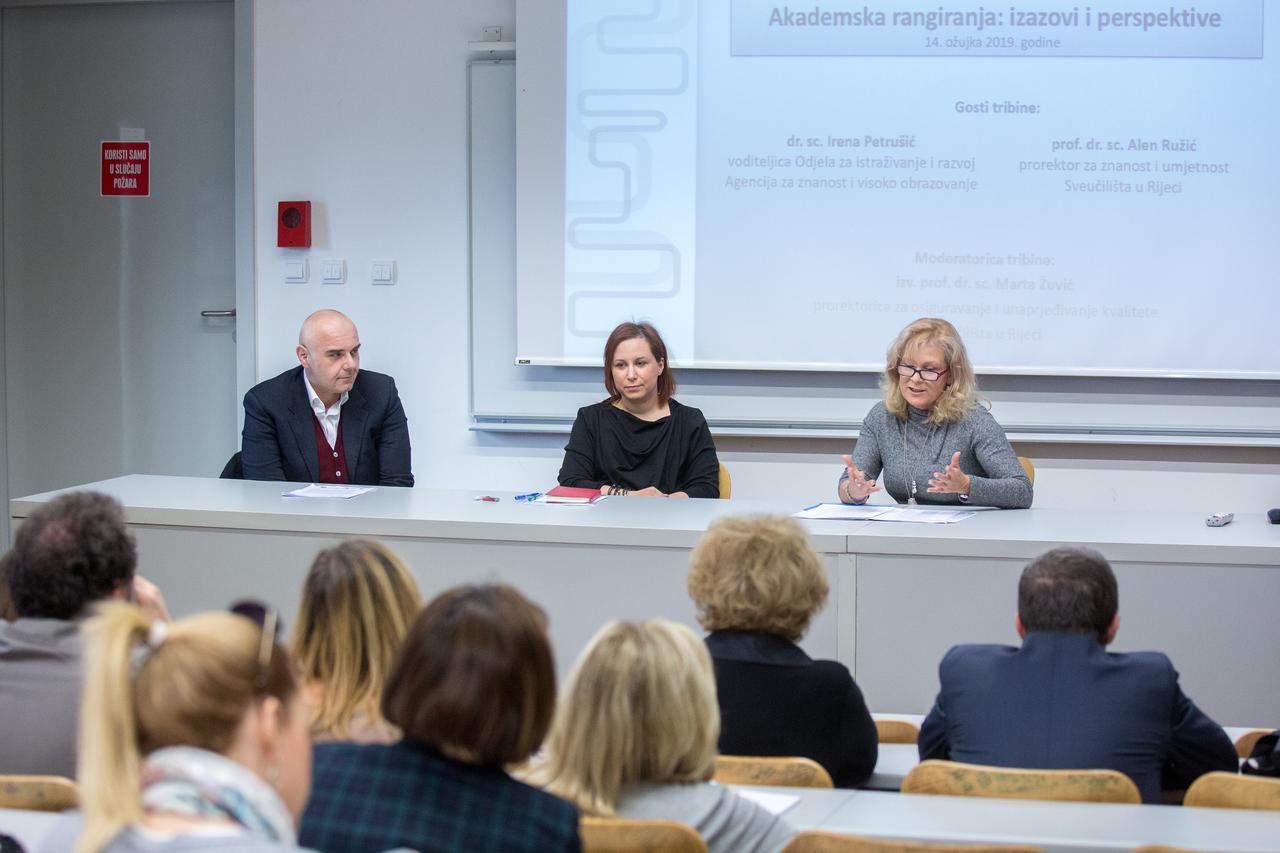 Na Učiteljskom fakultetu održana tribina "Akademska rangiranja izazovi i perspektive"