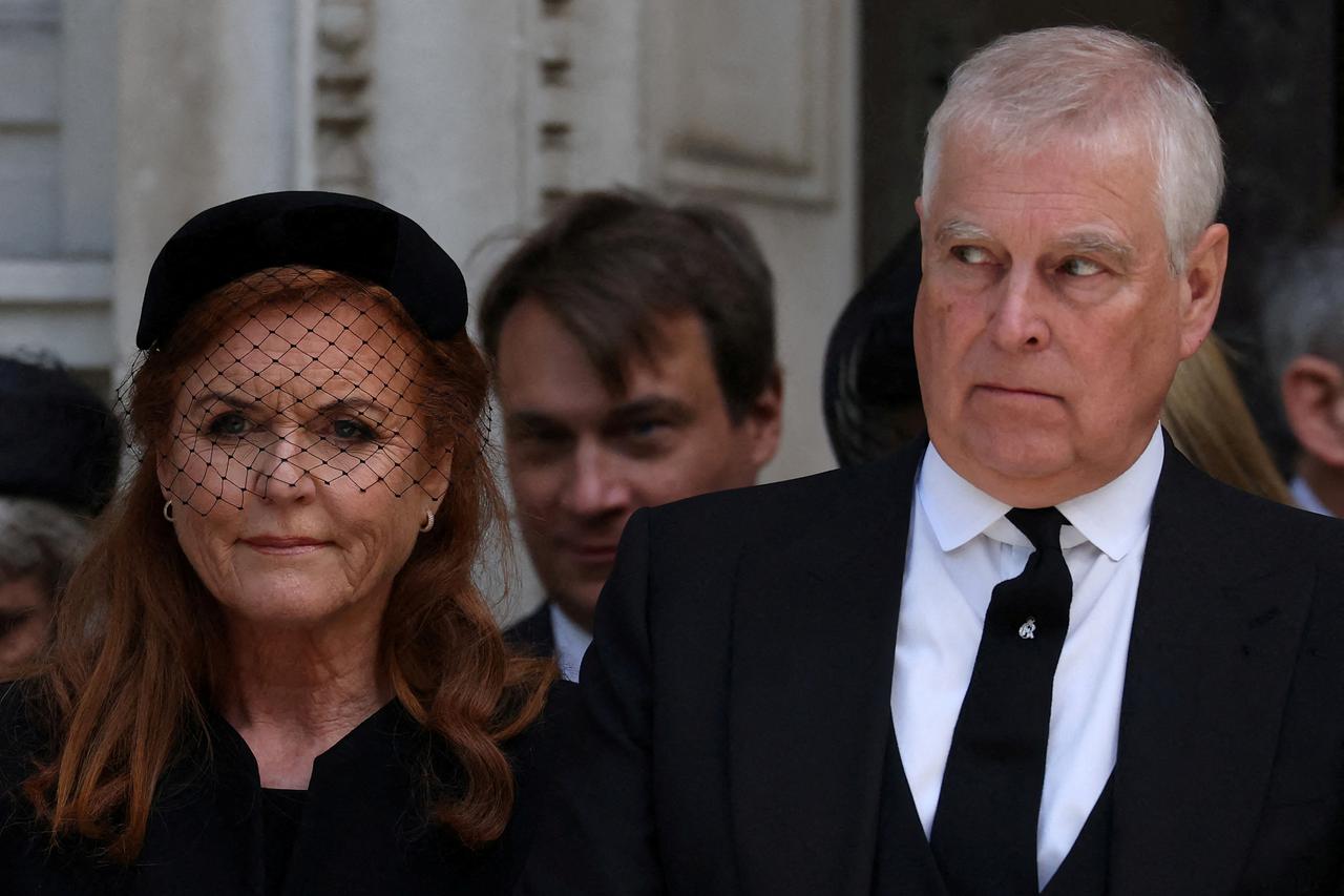 FILE PHOTO: Britain's Sarah Ferguson, Duchess of York, attends funeral service for Britain's Katharine, Duchess of Kent, in London