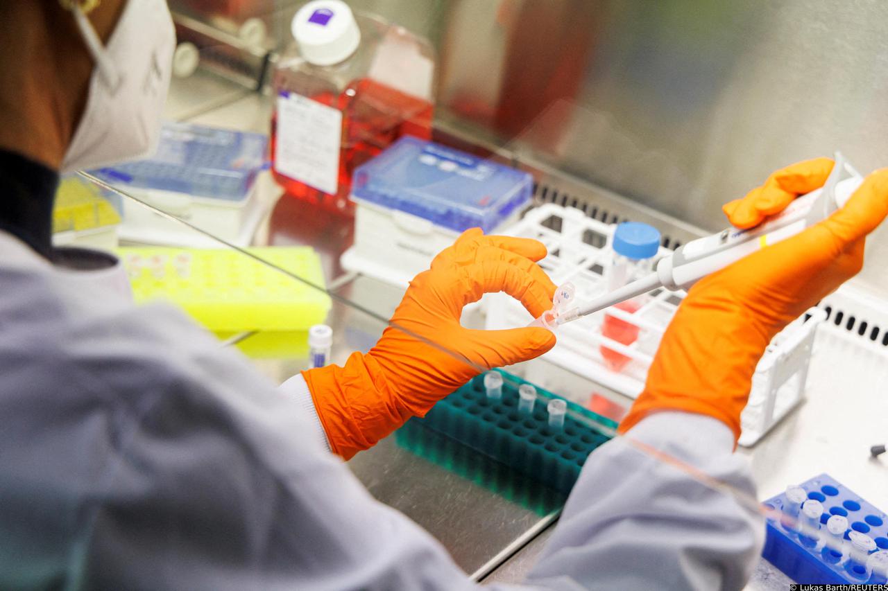 FILE PHOTO: A laboratory of the vaccine company Bavarian Nordic, in Martinsried near Munich