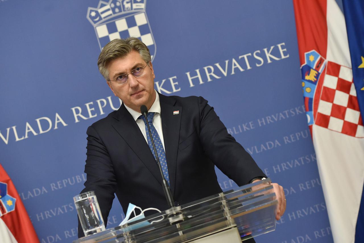 Zagreb: Predsjednik Vlade dao je izjavu za medije nakon sastanka vladajuće koalicije