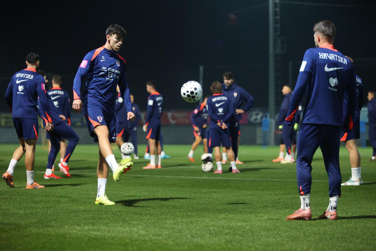 Rijeka: Trening hrvatske nogometne reprezentacije