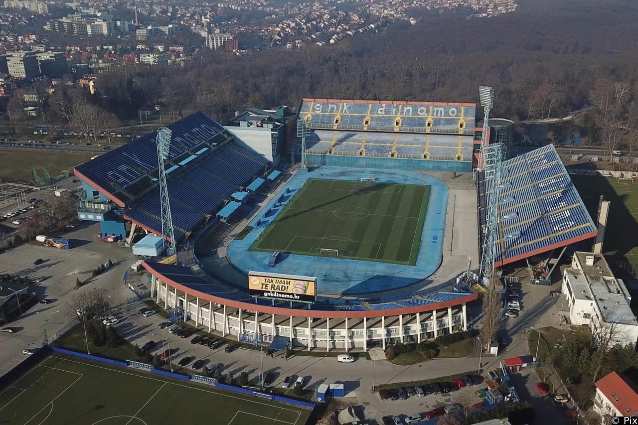 Stadion Maksimir snimljen iz zraka