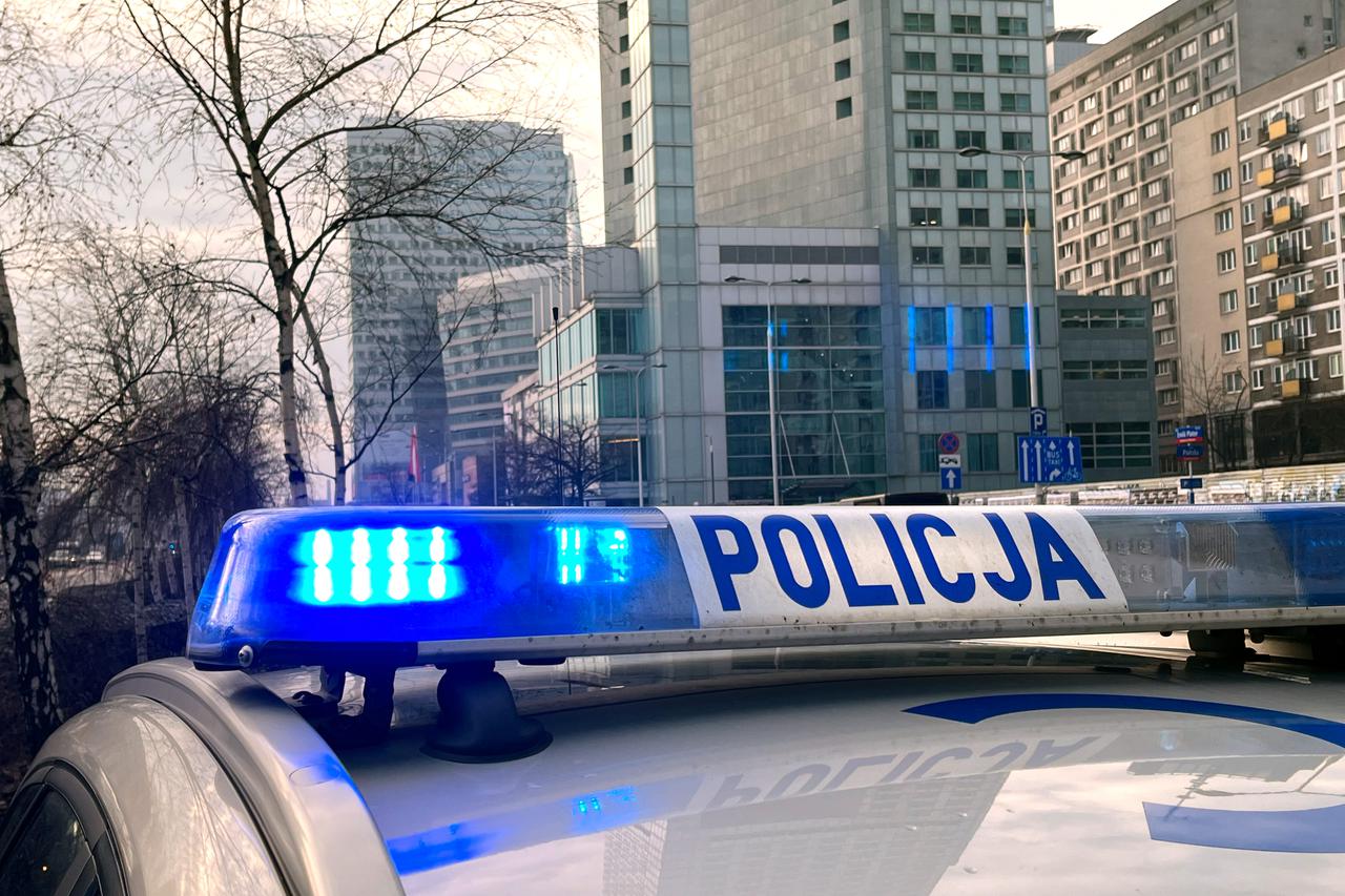Polish police patrol car