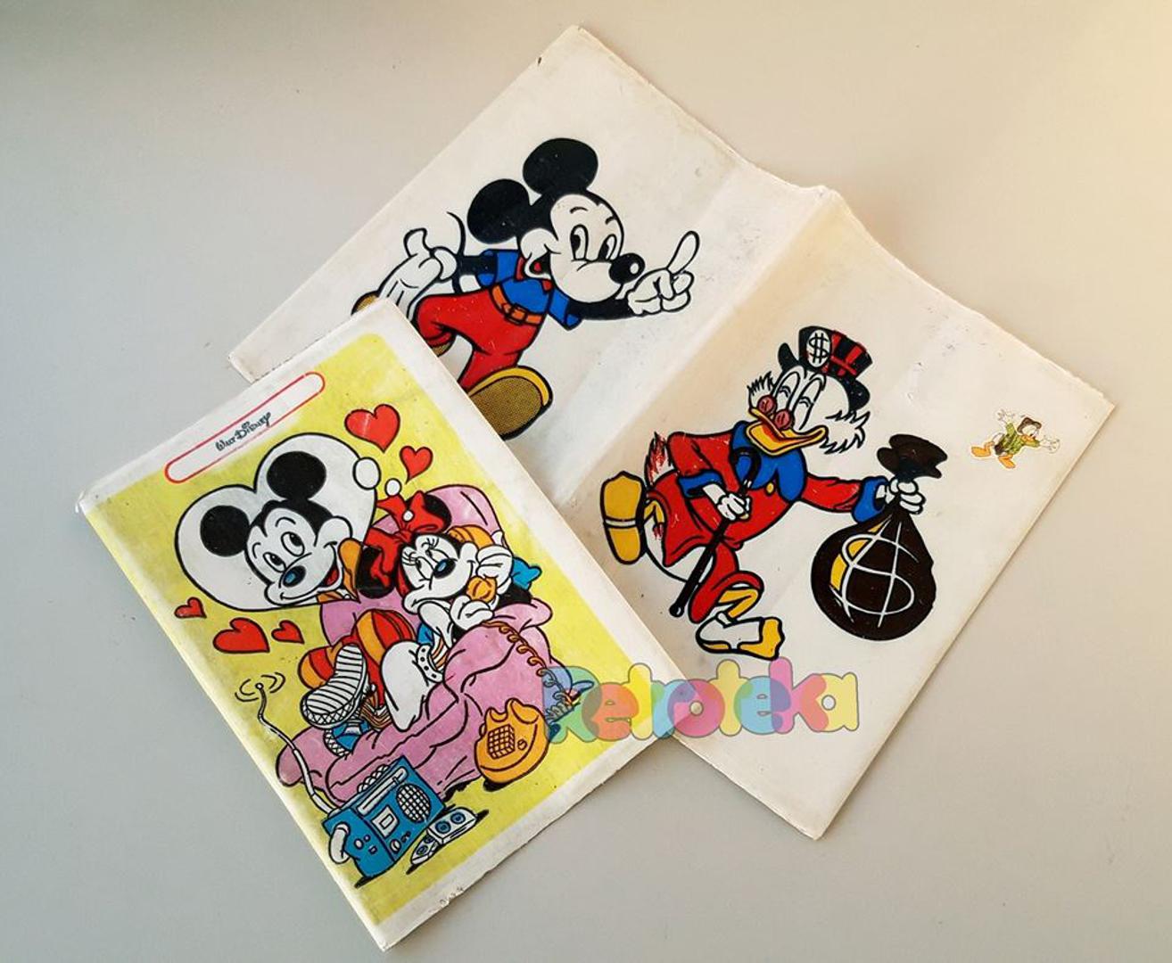 Disney omoti iz 80-ih za školske knjige i bilježnice.